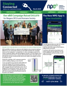 front page of the NPEI March 2025 newsletter