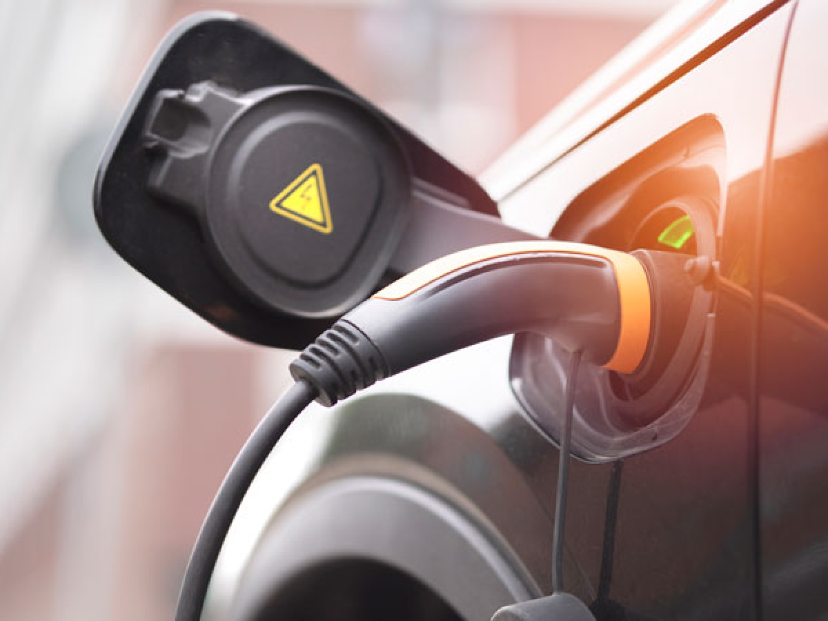 an electric vehicle plug